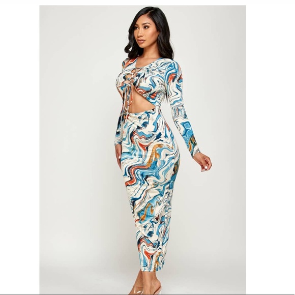 Chris Cross Long Maxi dress - Picture 2 of 2